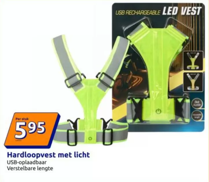 Hardloopvest met licht