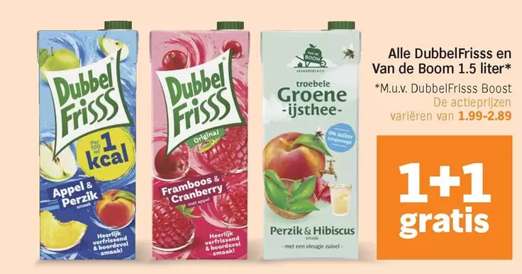 De - Dubbel Friss & Groene Ijsthee