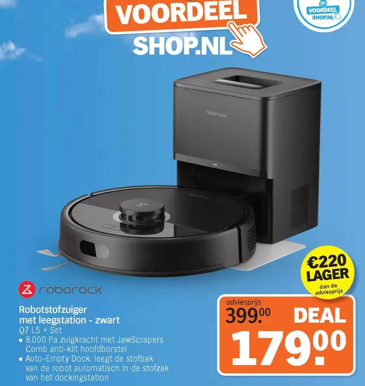 De - Robotstofzuiger met leegstation