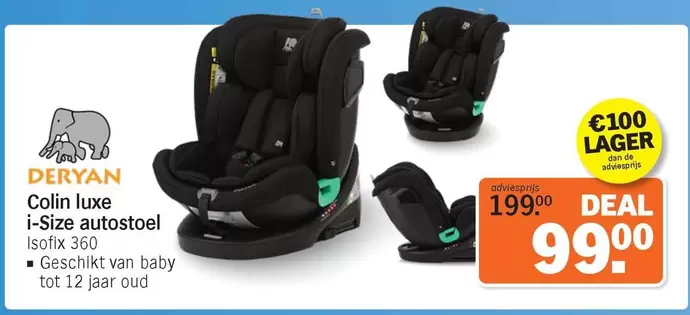 De - Colin luxe i-Size autostoel Isofix 360