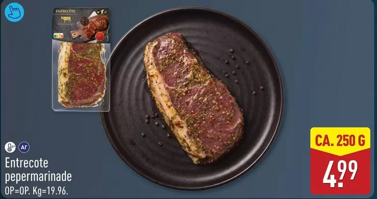 Entrecote pepermariade