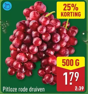Pitloze rode druiven