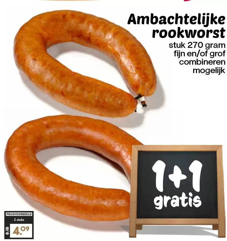Ambachtelijke rookworst