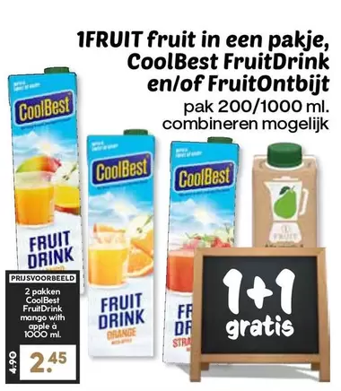 Apple - Fruit in een pakje, FruitDrink en/of FruitOntbijt