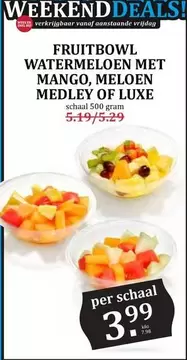 FRUITBOWL WATERMELON MET MANGO, MELOEN MEDLEY OF LUXE