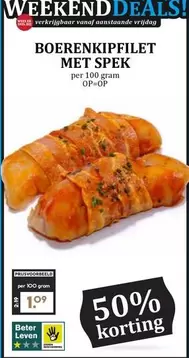 BOERENKIPFILET MET SPEK