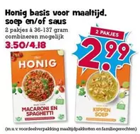 Honig basis voor maaltijd. soep en/of saus