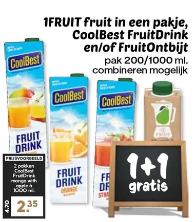 Apple - Fruit in een pakje, FruitDrink en/of FruitOntbijt