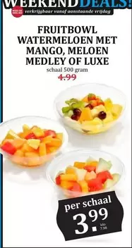 FRUITBOWL WATERMELOEN MET MANGO, MELOEN MEDLEY OF LUXE