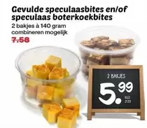 Gevulde speculaasbites en/of speculaas boterkoekbites