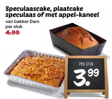 Speculaascake, plaatcake speculaas of met appel-kaneel