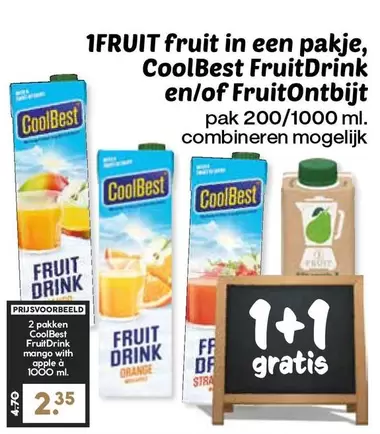 Apple - Fruit in een pakje, FruitDrink en/of FruitOntbijt