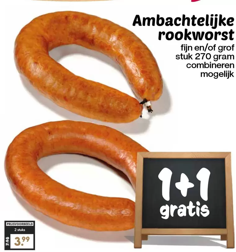 Ambachtelijke rookworst