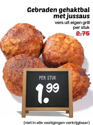 Gebraden gehaktbal met jussaus