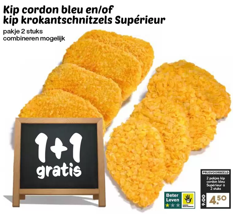 Kip cordon bleu en/of kip kroket schnitzels Supérieur