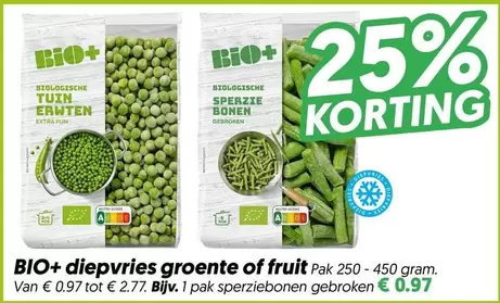 Bio - Diepvries Groente