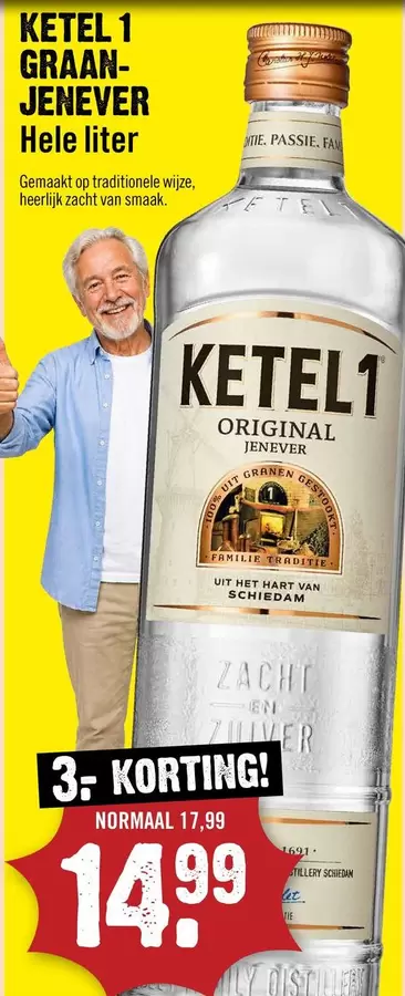 Op - GRAAN-JENEVER Hele liter