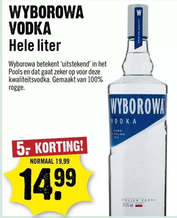 Op - VODKA Hele liter