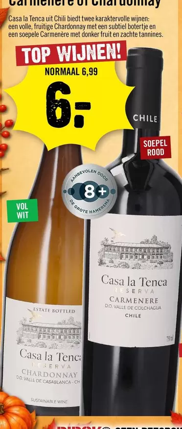top - Casa la Tenca Carmenere of Chardonnay