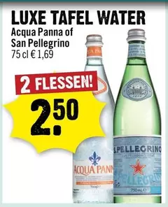 LUXE TAFEL WATER