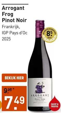 De - Arrogant Frog Pinot Noir