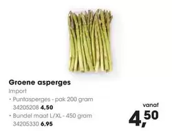 Groene asperges