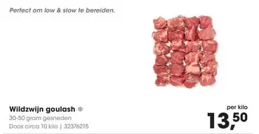 Wildzwijn goulash 30-50 gram gesneden