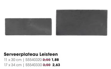 Serveerplateau Leisteen 11 x 30 cm | 55540320
