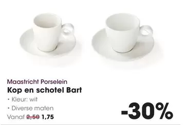 Kop en schotel Bart