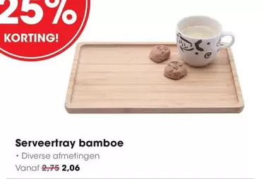 Serveertray bamboe