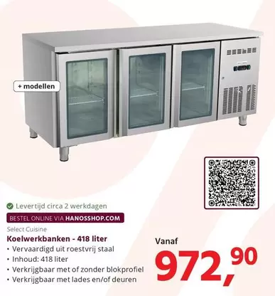 Koelwerkbanken