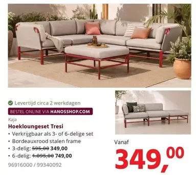 Hoekloungetset Tresi