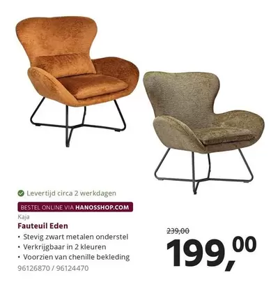 Fauteuil Eden