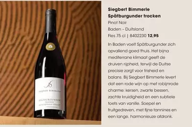 De - Spätburgunder trocken Pinot Noir