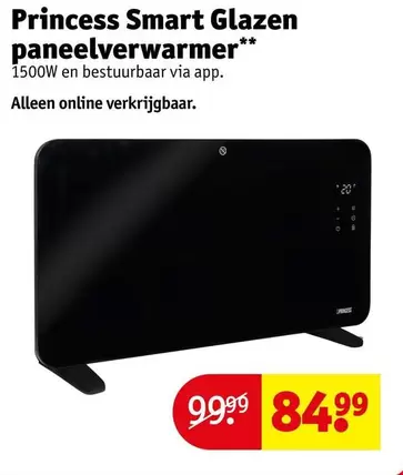 Smart - Princess  Glazen paneelverwarmer
