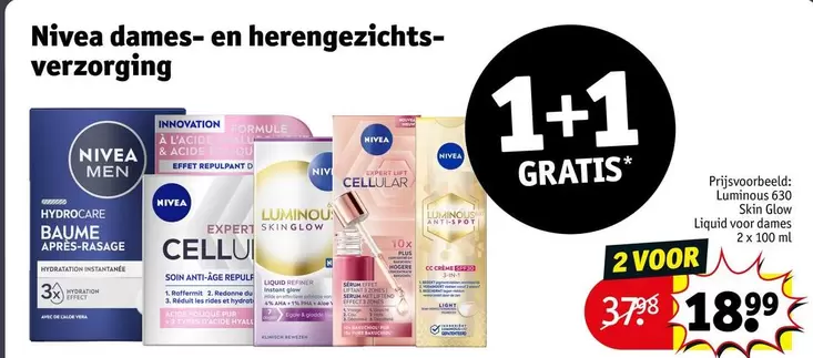 Nivea -  dames- en herengezichtsverzorging