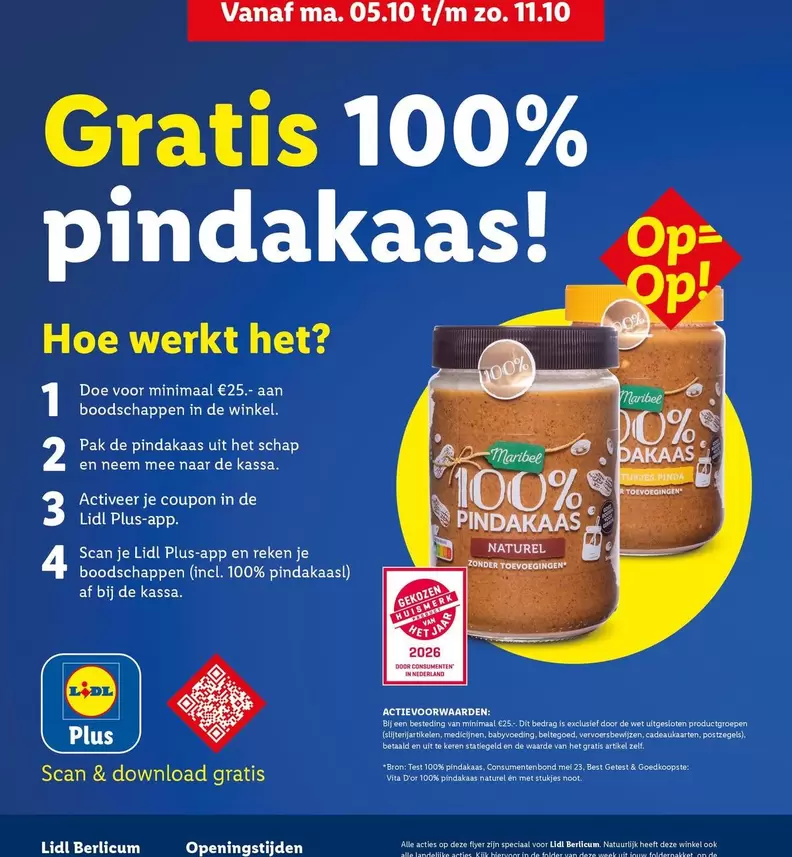 Op - Pindakaas
