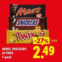 Mars - , Snickers, Twix