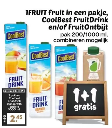 Apple - Fruit in een pakje, FruitDrink en/of FruitOntbijt
