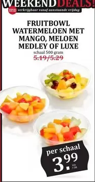 FRUITBOWL WATERMELOEN MET MANGO, MELOEN MEDLEY OF LUXE