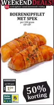BOERENKIPFILET MET SPEK