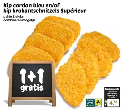 Kip cordon bleu en/of kip kroket schnitzels Supérieur