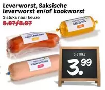 Leverworst, Saksische leverworst en/of kookworst