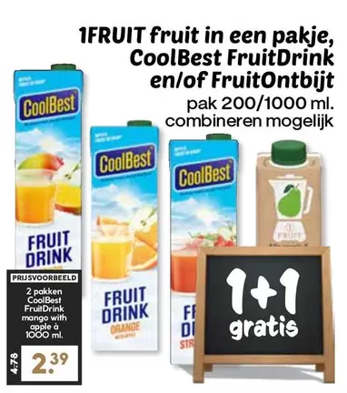 Apple - Fruit in een pakje, FruitDrink en/of FruitOntbijt