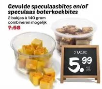 Gevulde speculaasbites en/of speculaas boterkoekbites