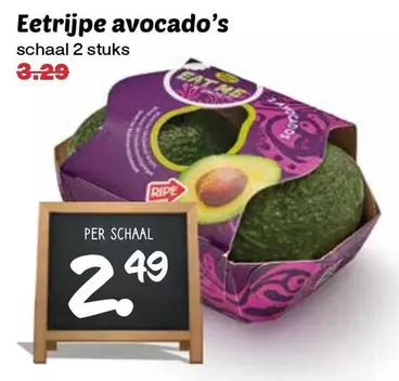 Eetrijpe avocado's