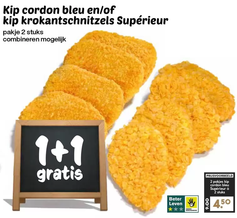 Kip cordon bleu en/of kip kroket schnitzels Supérieur