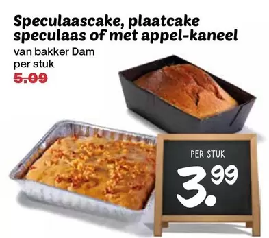 Speculaascake, plaatcake speculaas of met appel-kaneel