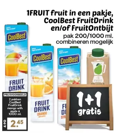 Apple - Fruit in een pakje, FruitDrink en/of FruitOntbijt