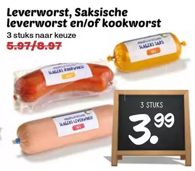 Leverworst, Saksische leverworst en/of kookworst